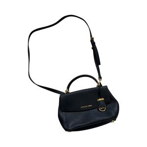 Michael Kors mini Ava Saffiano leather - navy blue - crossbody sling bag